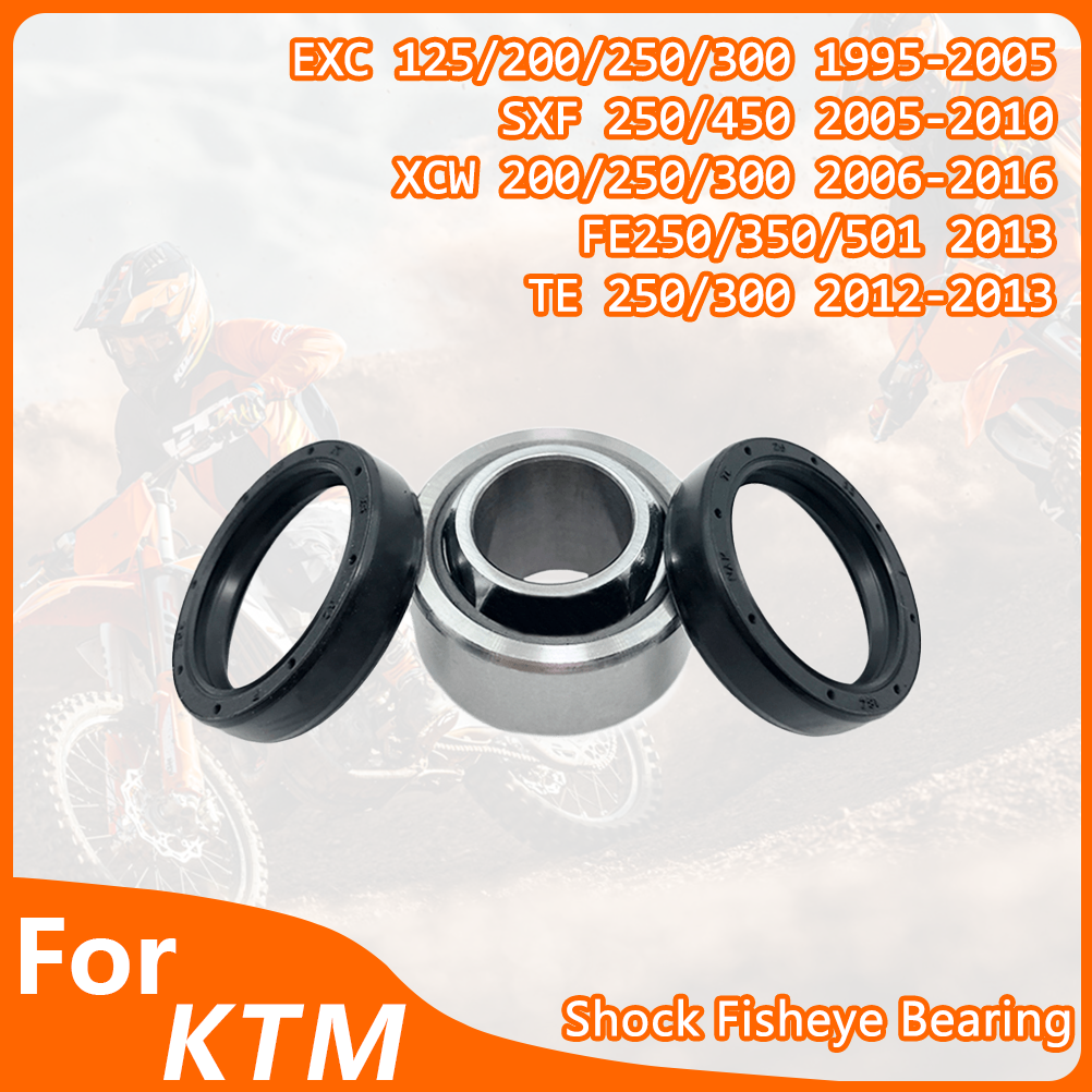 KTM ハスクバーナオートバイリアショック球面ベアリング T スリーブブッシュキット EXC SX XCW FE TE ハイムジョイントベアリングキットショック用
