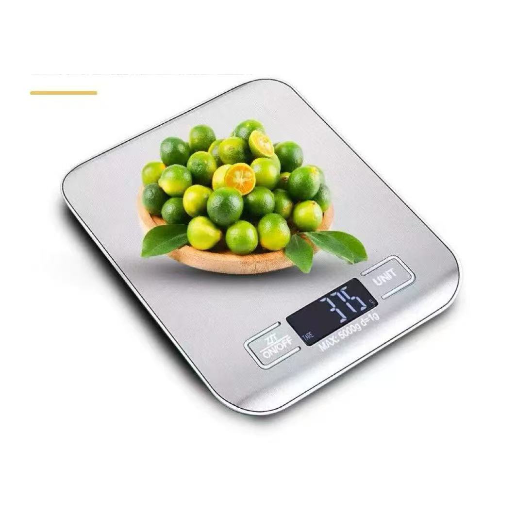 キッチンスケール LCD ディスプレイステンレス鋼電子スケールホームジュエリー食品スナック計量ベーキングツール
