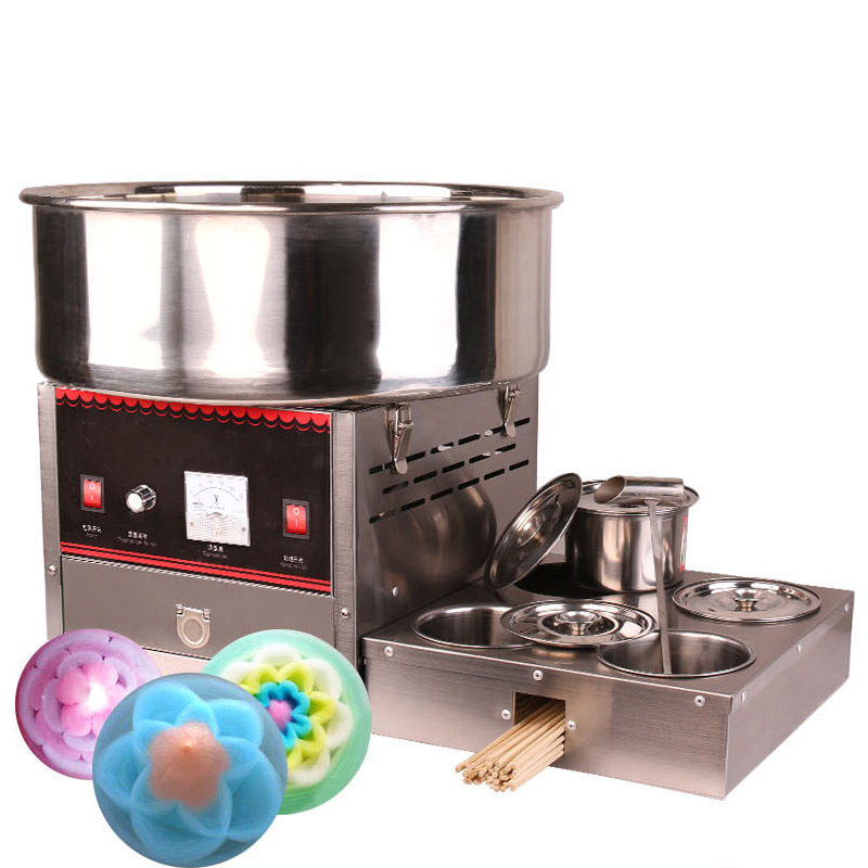Yunlin Li 電気ステンレス鋼綿菓子機フラワースナックメーカーパーティー用
