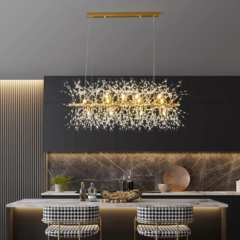 リビングルームの装飾サロン寝室の装飾ダイニングルームペンダントランプ部屋用LEDライト屋内シャンデリア照明シャンデリア
