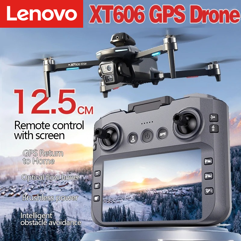 レノボ XT606 最大 GPS ドローン 4 k プロフェッショナル 8 K HD カメラ FPV ウィッシュスクリーンドローン 360 ° 障害物回避 Quadcopter おもちゃドローン