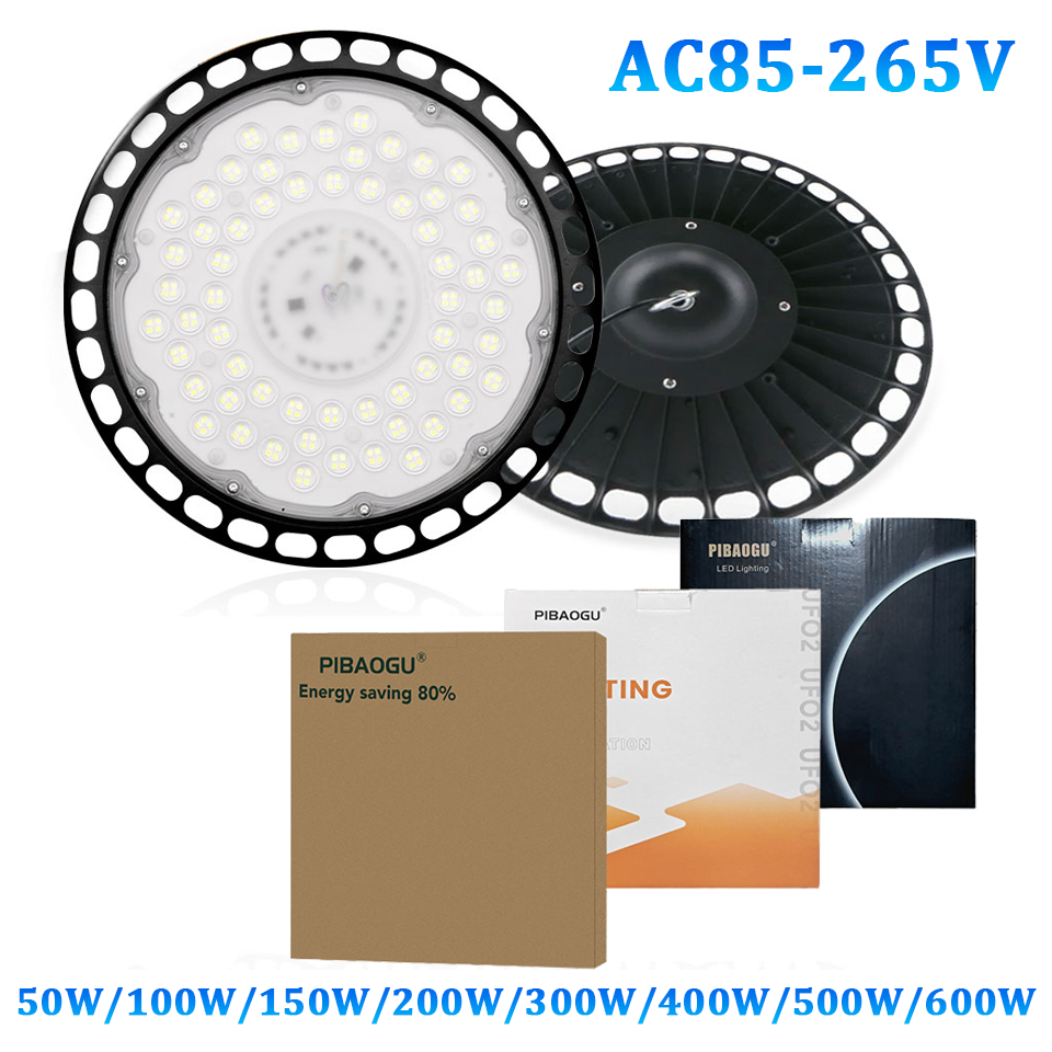 超高輝度 UFO LED ハイベイライト AC189-265V 50W-300W IP66 防水商業産業ガレージワークショップジムマーケットランプ