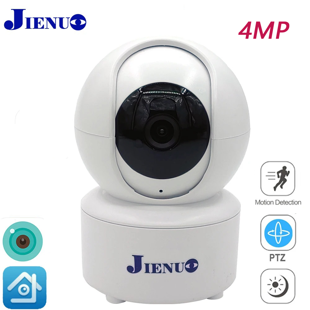 4MP PTZ IP カメラワイヤレス HD ICSee 人間検出自動追跡屋内 CCTV 監視セキュリティナイトビジョンホーム IPCam