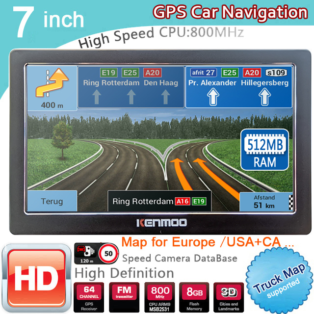 7 インチ HD GPS ポータブル ナビゲーション 512M RAM 2026 マップ ヨーロッパ ロシア 車 トラック キャンプ キャラバン ナビゲーター 無料生涯アップデート