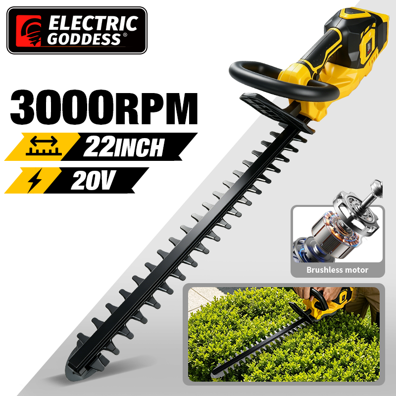 電気女神 22 インチブラシレス 2 で 1 草鋏 Dewalt 20V バッテリーピンコードレスガーデントリマー充電式電動工具