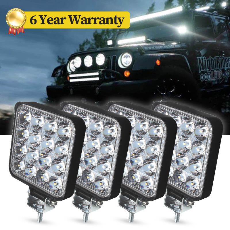 XINFOK リバース LED スポットライト 12v 24 ボルトトラックライト 48 ワットユニバーサル 4WD 4x4 ヘッドライト車の電球パーキングライト