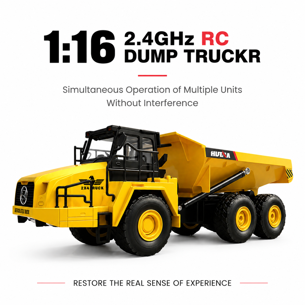 HUINA モデル 1:16 RC カーダンプトラック 2.4 グラムリモコン 11 チャンネル 360 度回転自動デモ RC シミュレーション建設車両おもちゃ