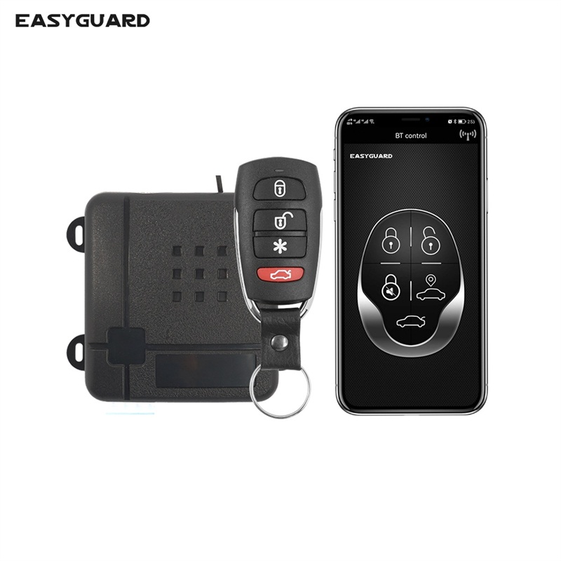 EASYGUARD 370mhz car alarm with APP control auto lock unlock BT control fit for IOS & android anti hijacking