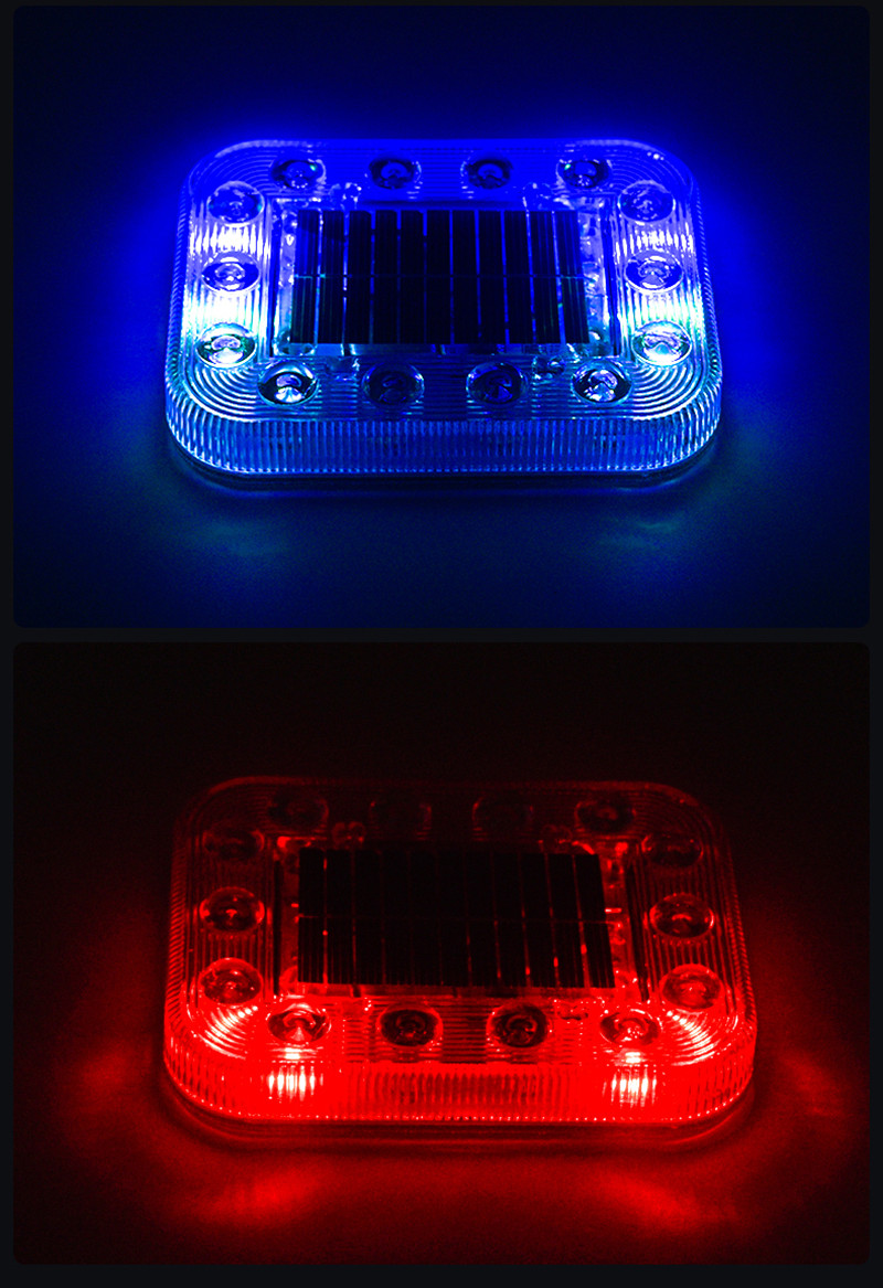 LED ソーラー警告灯フラッシュライトトラックナイトフラッシュライト配線フリー電気自動車車の追突防止ライト