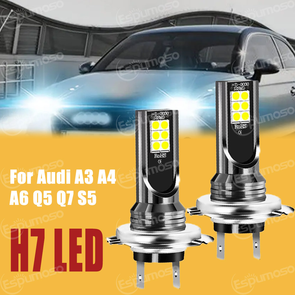 1/2/4 個 H7 車のヘッドライト電球キット防水オートフォグライト Canbus H7 Led ランプ超高輝度 6000 18K LED 自動車アクセサリー