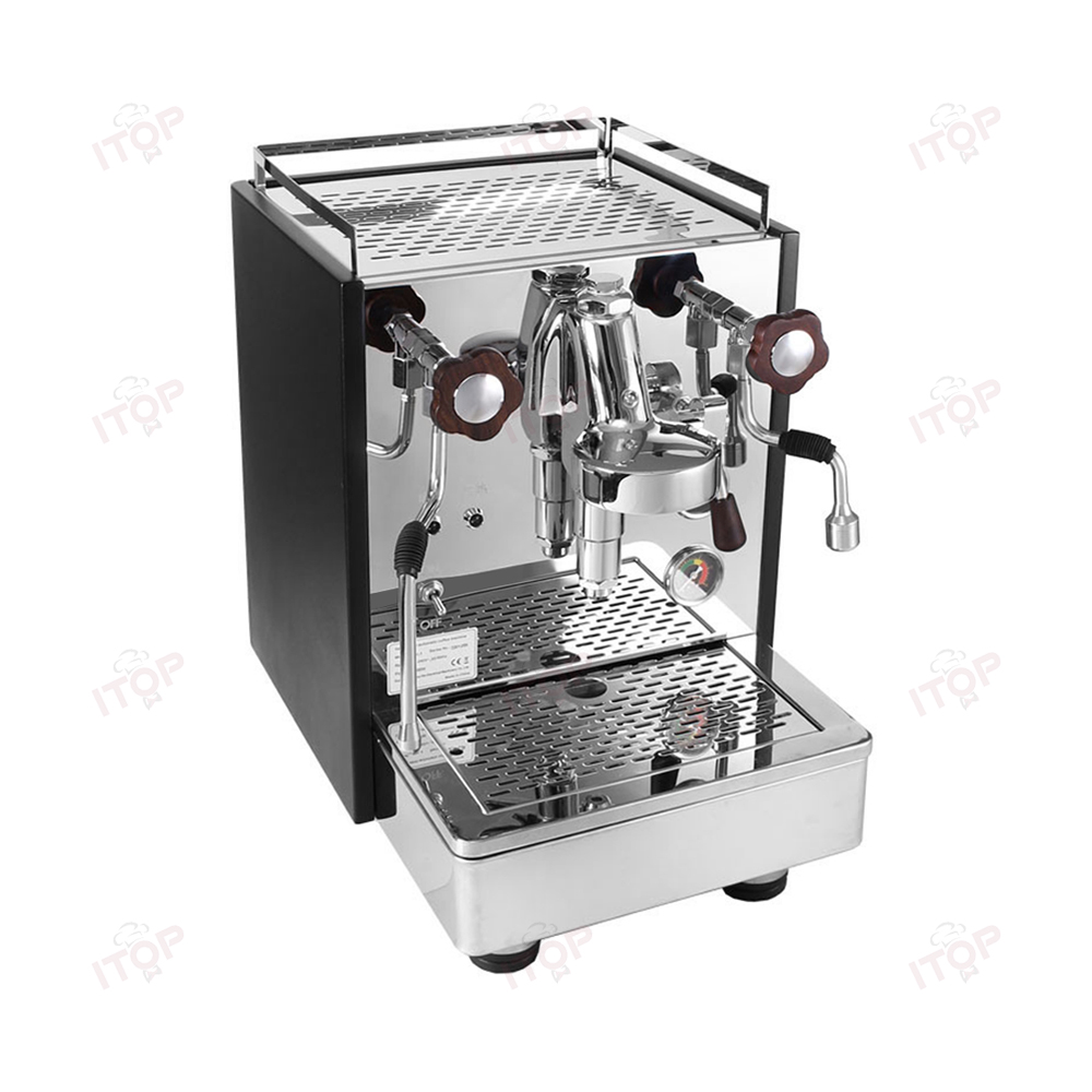 ITOP コーヒーマシン エクスプレスコーヒーメーカー E61 醸造ダブルボイラーロータリーポンプ銅管 2000W N.W. 32kg 220-240V 50-60Hz