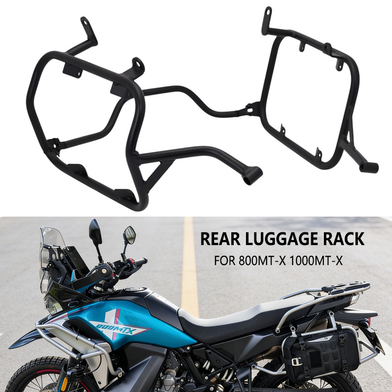 リア荷物ラックカーゴサイドパニアラック荷物サドルバッグキャリアブラケット CFMOTO 800MT-X 1000 MT-X 800MTX MTX1000 2024 -