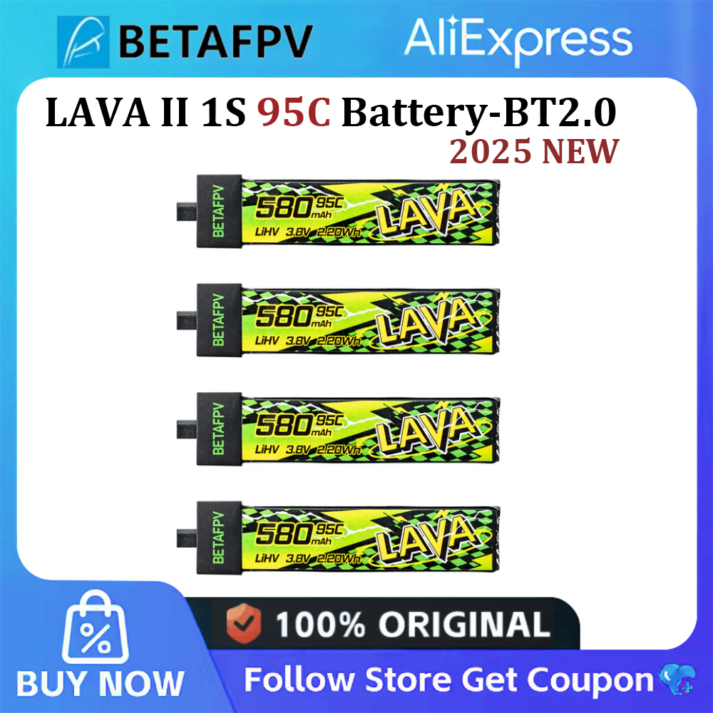 BETAFPV LAVA II 1S 95C バッテリー 280mAh 320mAh Air65、Meteor65 Pro、Cetus 用/480mAh 580mAh 680mAh Air75、Meteor75 Pro 用