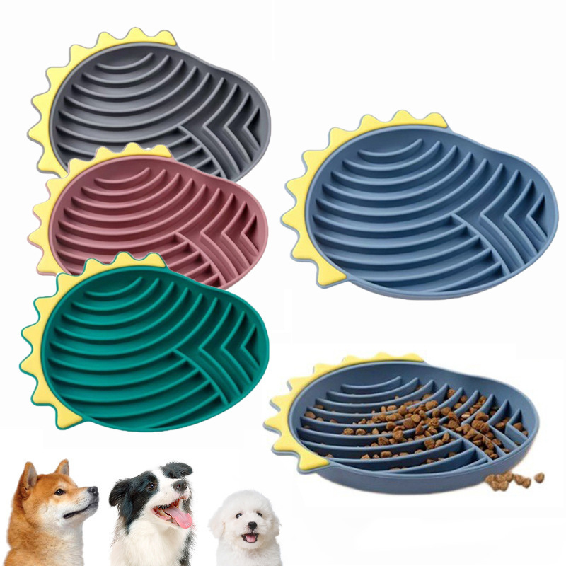 ペット用品スローフードボウルアンチノックオーバーアンチスリップ犬のお風呂の気を散らすシリコーン犬吸盤フードトレーニングフィーダー用品