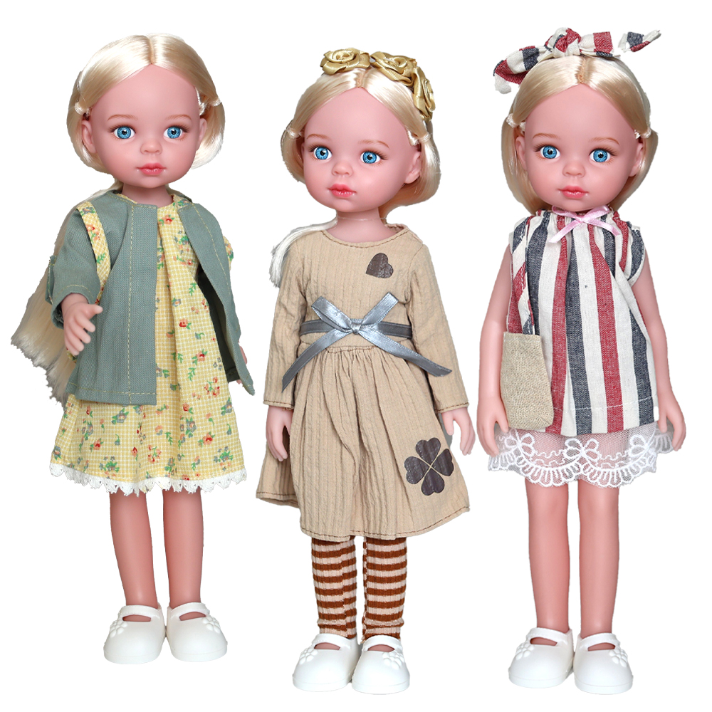 13 インチの女の子人形のおもちゃ、リアルな可動フィギュア人形、洋服靴付き、子供のおもちゃ、誕生日プレゼント