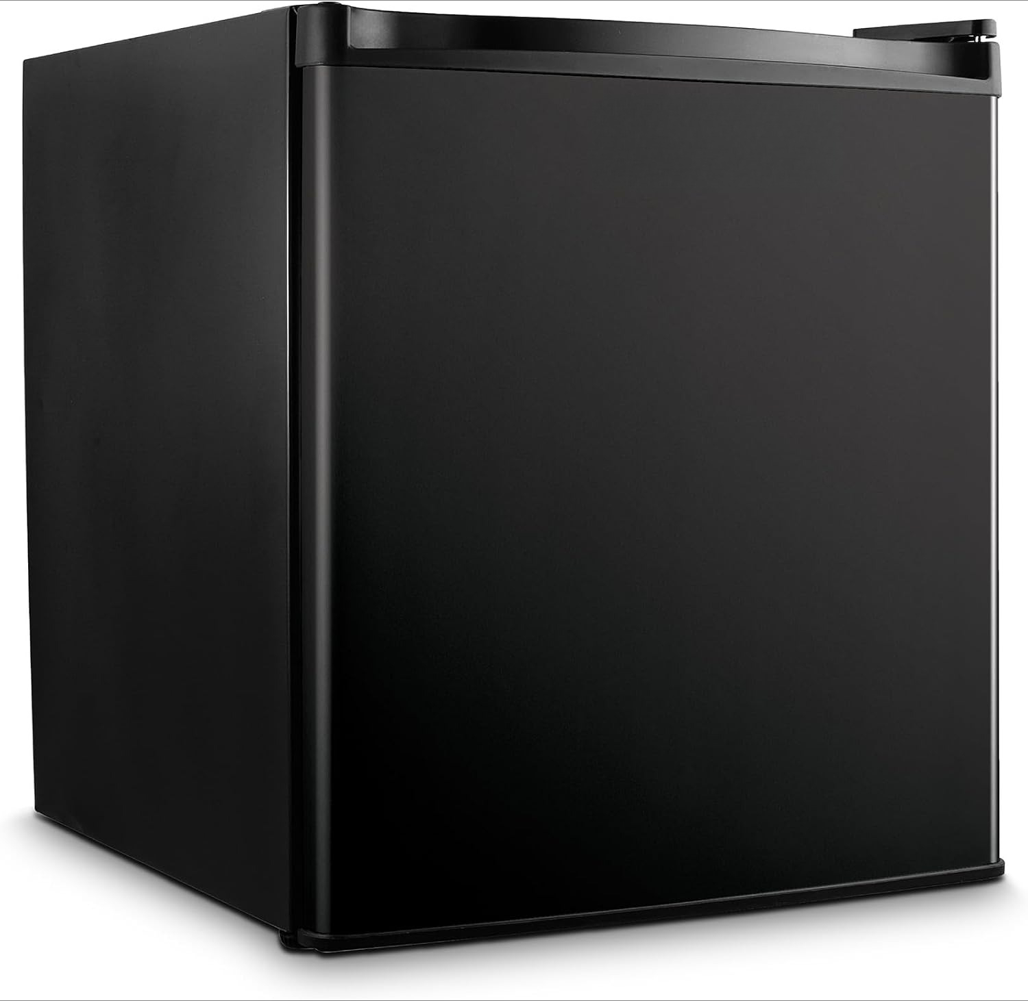 1.6Cu。フォートコンパクト冷蔵庫、チラーコンパートメント付きシングルドアミニ冷蔵庫、自宅または寮の部屋用の個人用冷蔵庫、ブラック