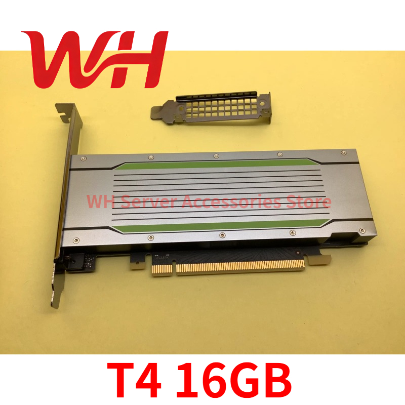 NVIDIA Tesla T4 16GB GDDR6 PCIE Turing GPUアクセラレーターカードCUDAグラフィックカード（AIディープラーニング用ブラケット2個付き）