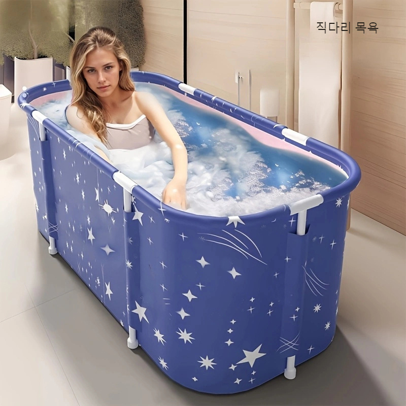 この特大のポータブル折りたたみ式バスタブは大人に最適です。厚みのある多層スパ浴槽のデザイン、頑丈な金属フレーム、独立したシャワーユニット、理想的な温水および冷水バットが特徴です。