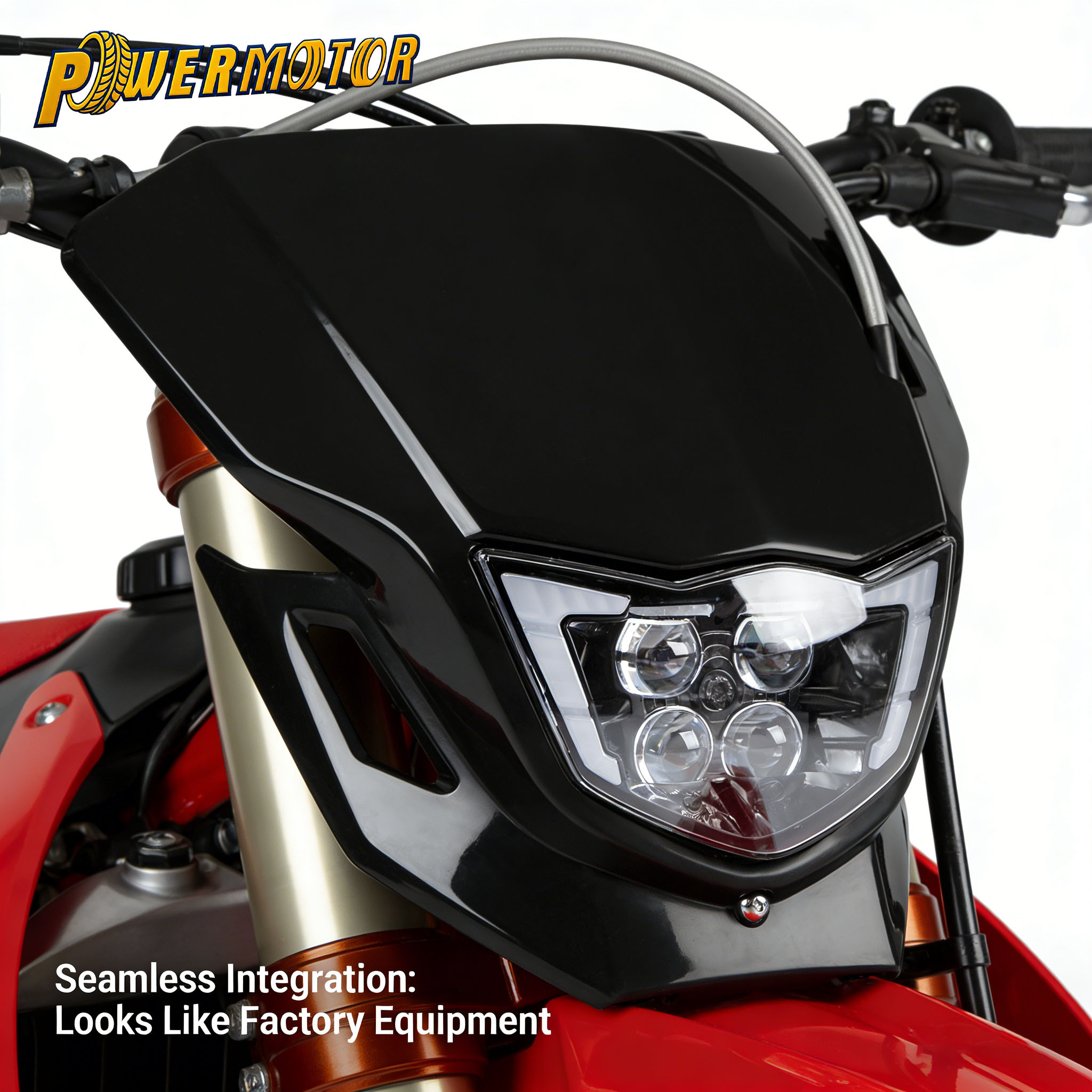 モトクロス LED ヘッドライト高低ビームヤマハ WR250F WR450F YZ250F YZ450F 2015-2019 CQR250 ダートバイクヘッドランプアクセサリー