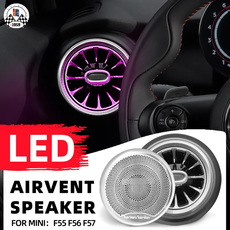 ブランドの新しいプラスチック材料 LED エアベント交換部品インテリアアクセサリー 2 ドア 5 ドアミニクーパー F55 F56 F57