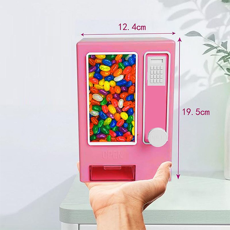 キャンディーディスペンサーかわいい自動販売機デスクトップ手動キャンディーマシンディスペンスミニキャンディー誕生日