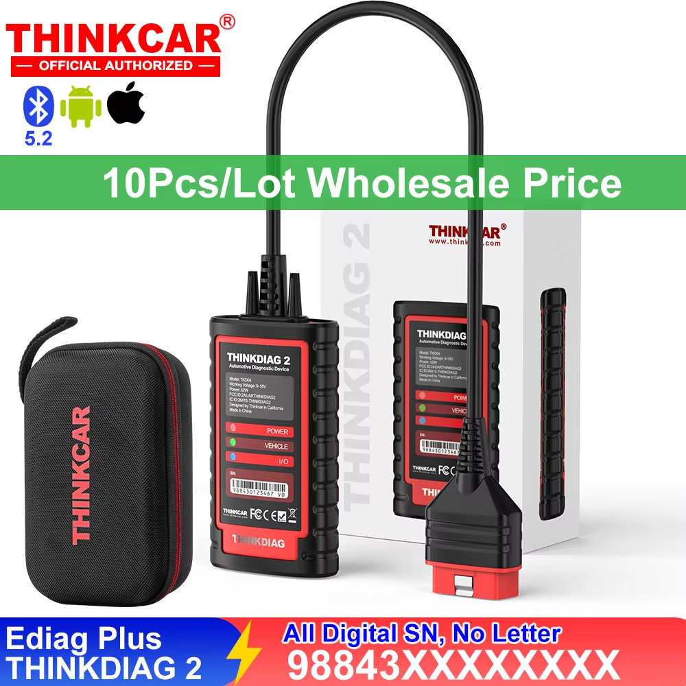 THINKCAR THINKDIAG 2 KINGBOLEN Ediag Plus 車診断ツール オンライン ECU コーディング 双方向 CAN FD 全システム OBD スキャナー
