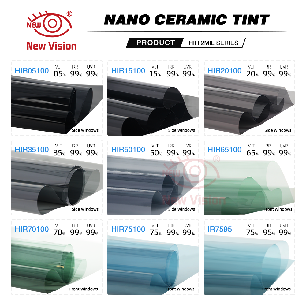 1mX5m Top Quality Ultra Hd HIR100% Heat Resistant Privacy Protection Nano Ceramic Window Solar Film Tint Film