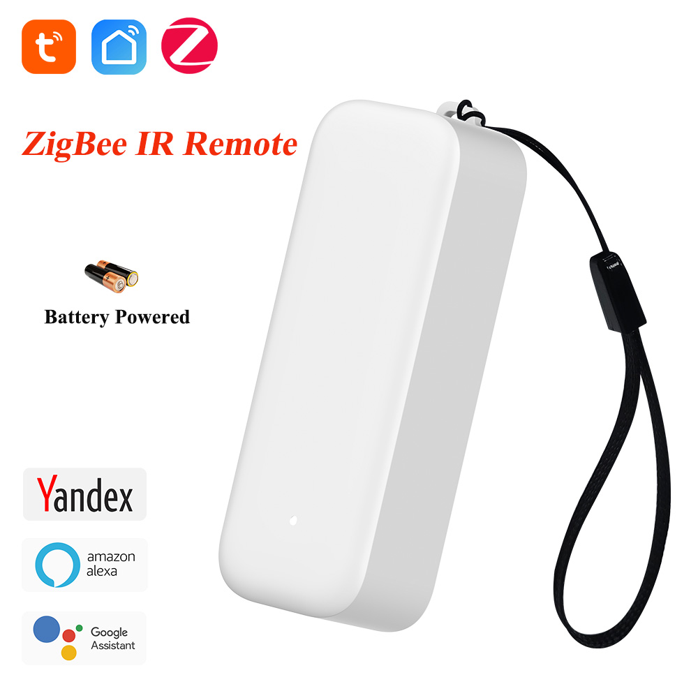 Zigbee IR ブラスター ユニバーサル スマート ホーム赤外線リモコン バッテリー駆動音声コントロール Alexa Google アシスタント付き