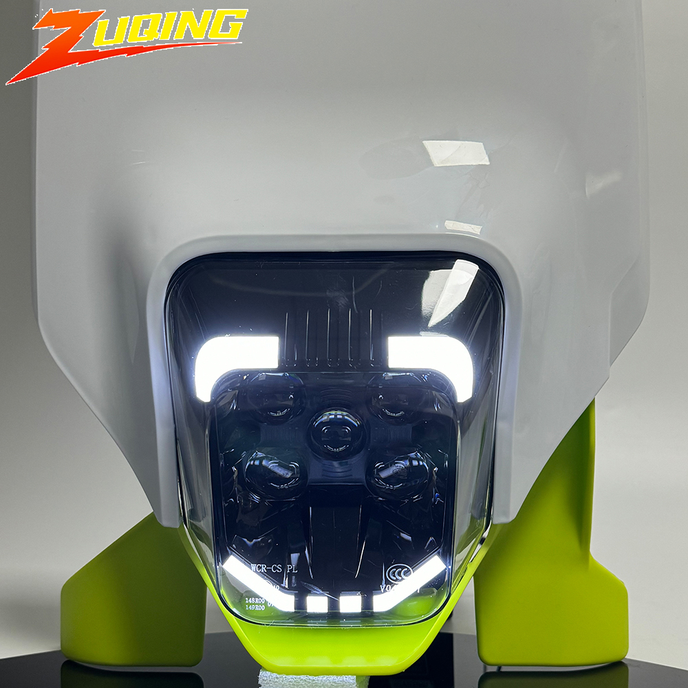 ハスクバーナエンデューロオートバイヘッドライト LED プレート TE TC FE FC 150 200 250 300 350 400 450 500 2012 に 2023 モトクロスチューニング