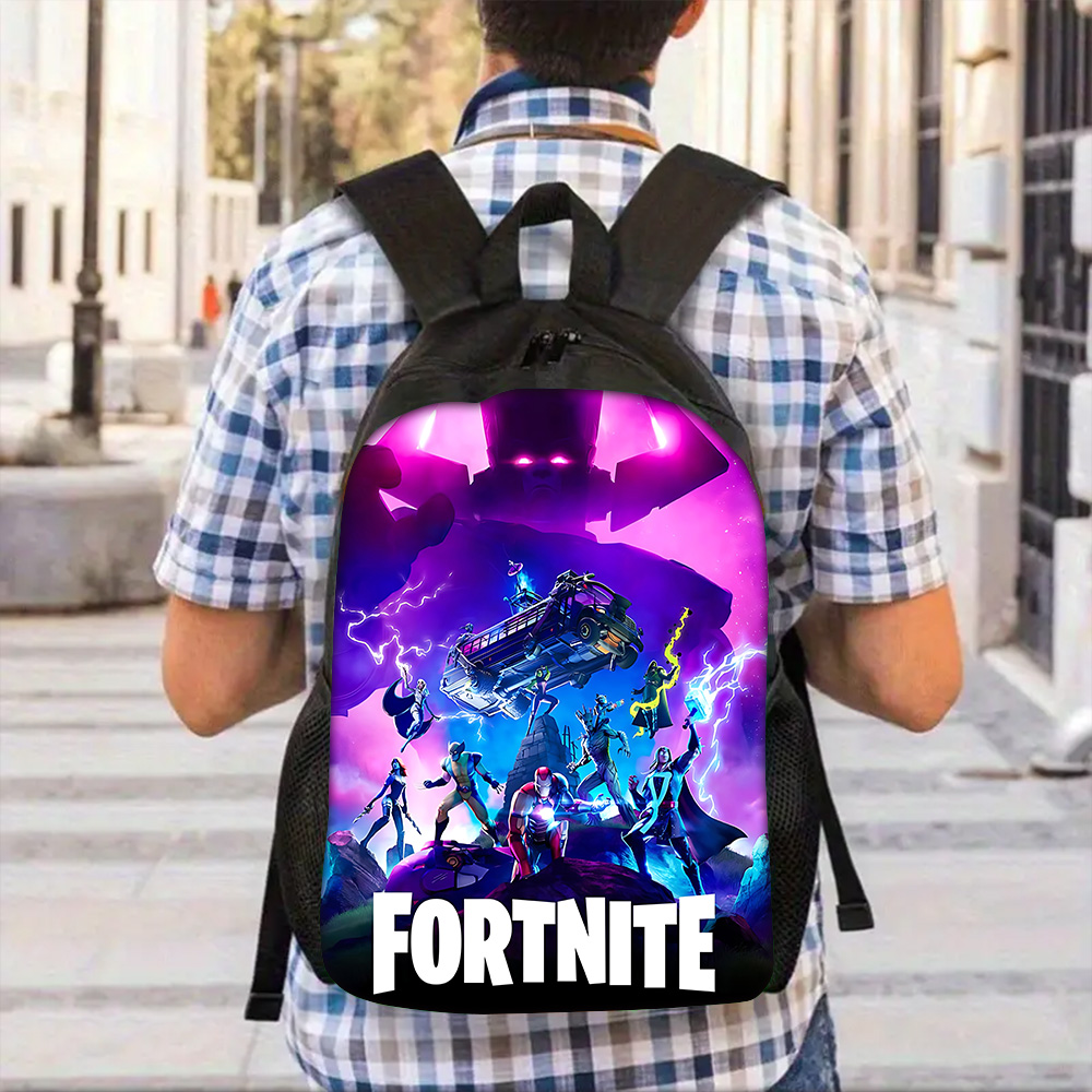 ホットゲームデザイン-F-FortniteS 子供のバックパック男の子と女の子の学生の誕生日プレゼント子供スクールバッグユニセックスキャンプ耐久性のあるリュックサック
