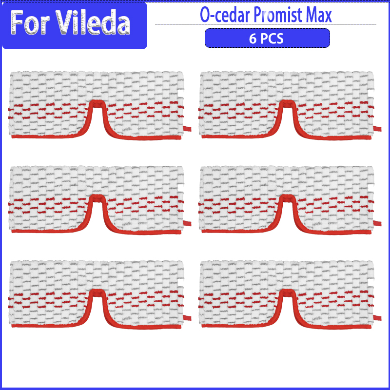 マイクロファイバーフロアモップパッド O-cedar/Vileda Promist MAX Washg 交換用スペアパーツアクセサリーと互換性あり