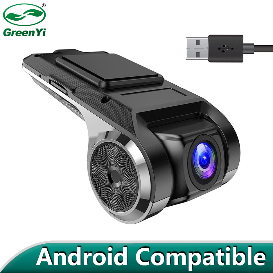 GreenYi 1080P ADAS USB DVR カメラ車 DVD Android プレーヤーダッシュカムフル HD ナビゲーションヘッドユニット簡単にインストール