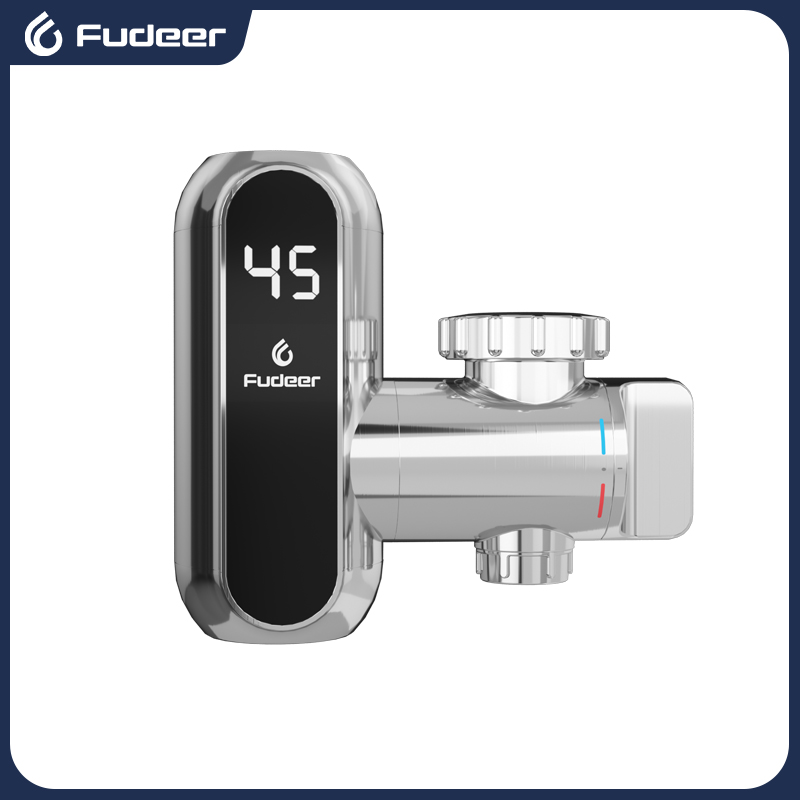 Fudeer インスタント温水蛇口コネクタシャンパンゴールド電気温水器キッチンタップアダプタ 220V タンクレス給湯器