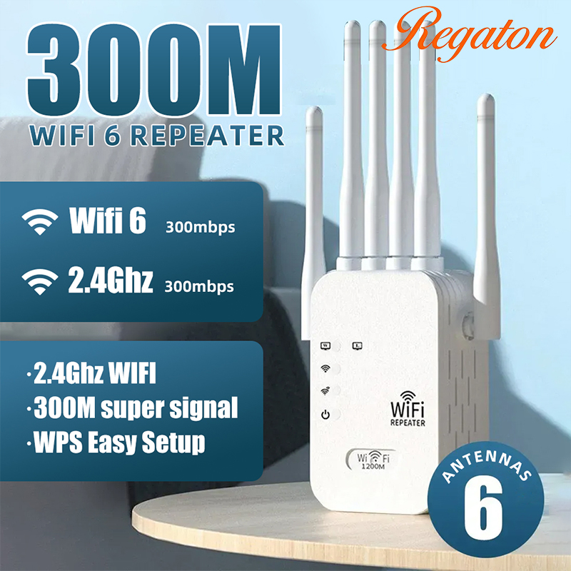 300Mbps 2.4GHz WiFiリピータワイヤレス信号ブースター高速WiFiアンプ簡単セットアップホームオフィス用エクステンダー