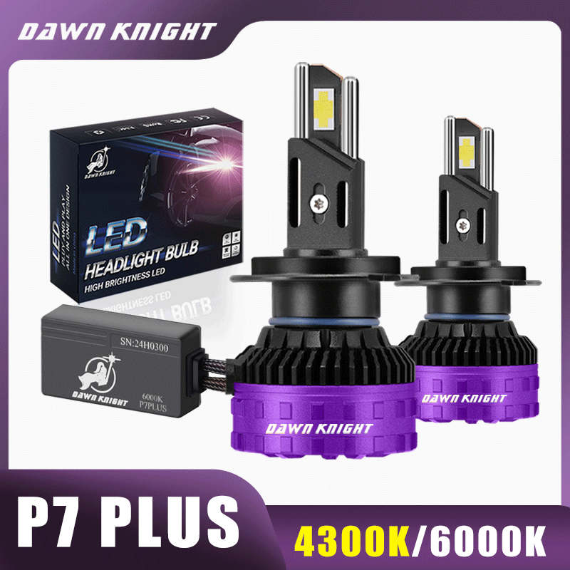 DAWN KNIGHT H11 H7 H4 Led ヘッドライト電球 P7 プラス 140 ワット強力な 6000K 4300K LED HB3 HB4 LED ランプ 12V 2 個
