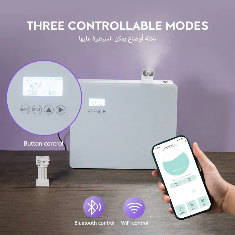 Namste WiFi 4000m3 アロマエッセンシャルオイルディフューザー HVAC 大型電気アロマオアシススマートタイミングホテルの香りフレグランスデバイス