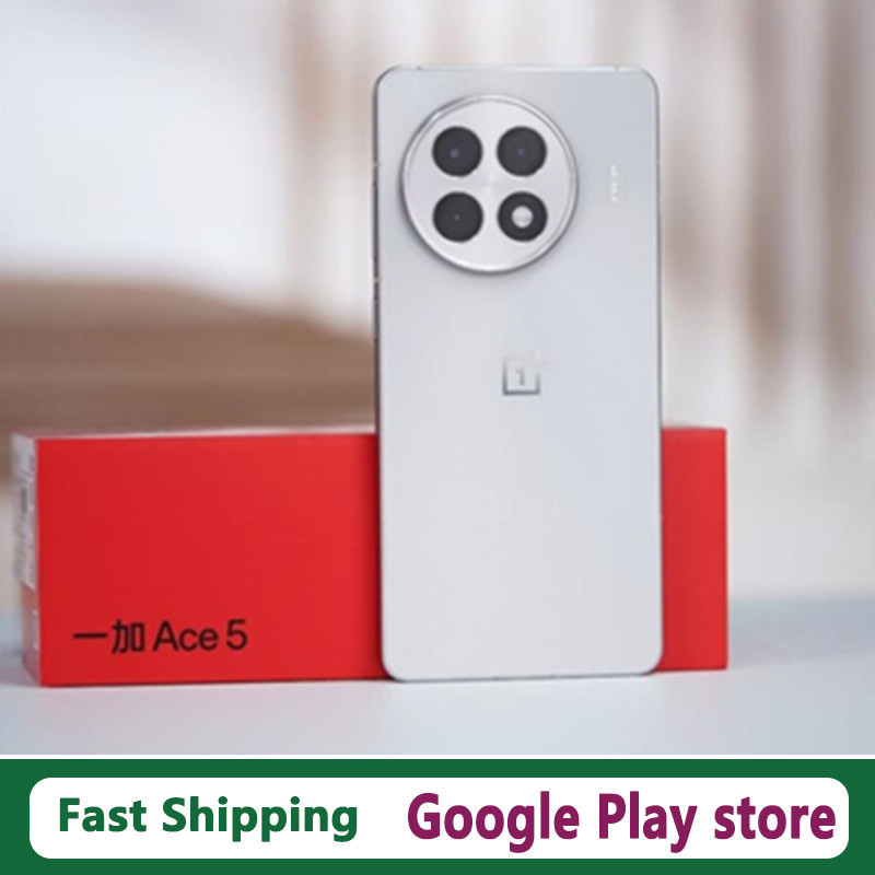 DHL Fast Delivery Oneplus Ace 5 Cell Phone Snapdragon 8 Gen 3 Android 15.0 OTA 6.78" AMOLED 120HZ 80W 50.0MP Camera 6415mAh