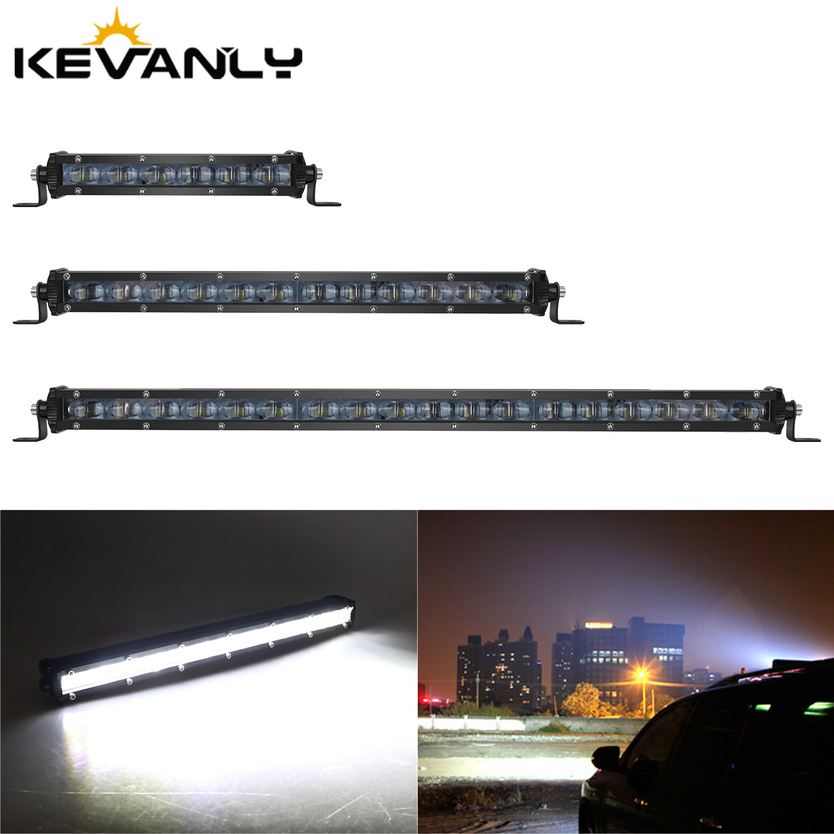 8 インチ LED ライトバースポットライトオフロードウルトラスリム 4x4 LED ワークライトバージープ SUV ATV 車 LED ドライビングランプヘッドライト 12V 24V
