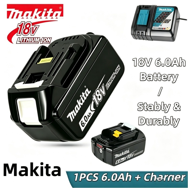18ボルト6Ahリチウムイオン交換バッテリー互換性のあるすべてのマキタ18VツールBL1830B BL1840 BL1850 BL1860B BL1815