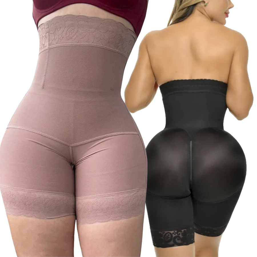 ハイウエストボディシェイパーパンティーシームレスバットリフター圧縮 Fajas ガードル痩身コルセットシェイプウェア女性下着