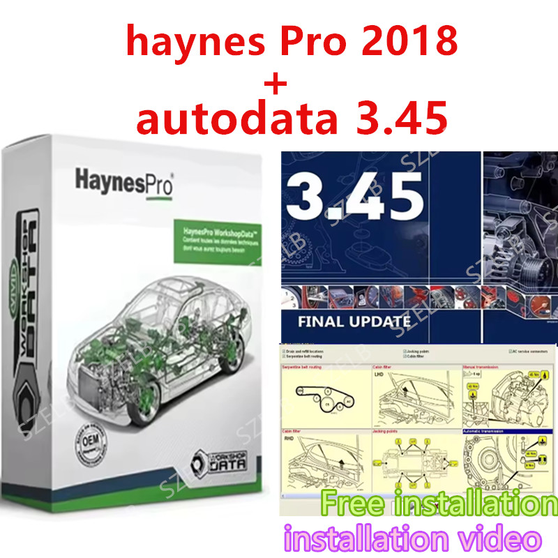 Haynes Pro（Vivid2018）and Autodata3.45 Atris-Technik Automotive Workshop DATA Auto Repair Software Diagnostic Tools