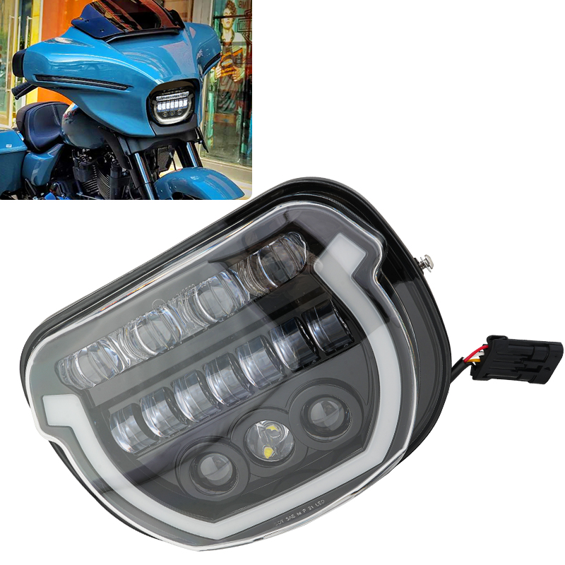 ハイ/ロービーム DRL ヘッドランプオートバイ LED ヘッドライトハーレーツーリングストリートグライド FLHXSE 121 23-25 ストリートグライド FLHX 117 24-25