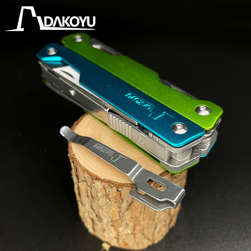 DAKOYU DKYOUNG アップグレードされた 6.35mm ビット、取り外し可能なポケットクリップ、アウトドアキャンプ EDC ツールマルチツール