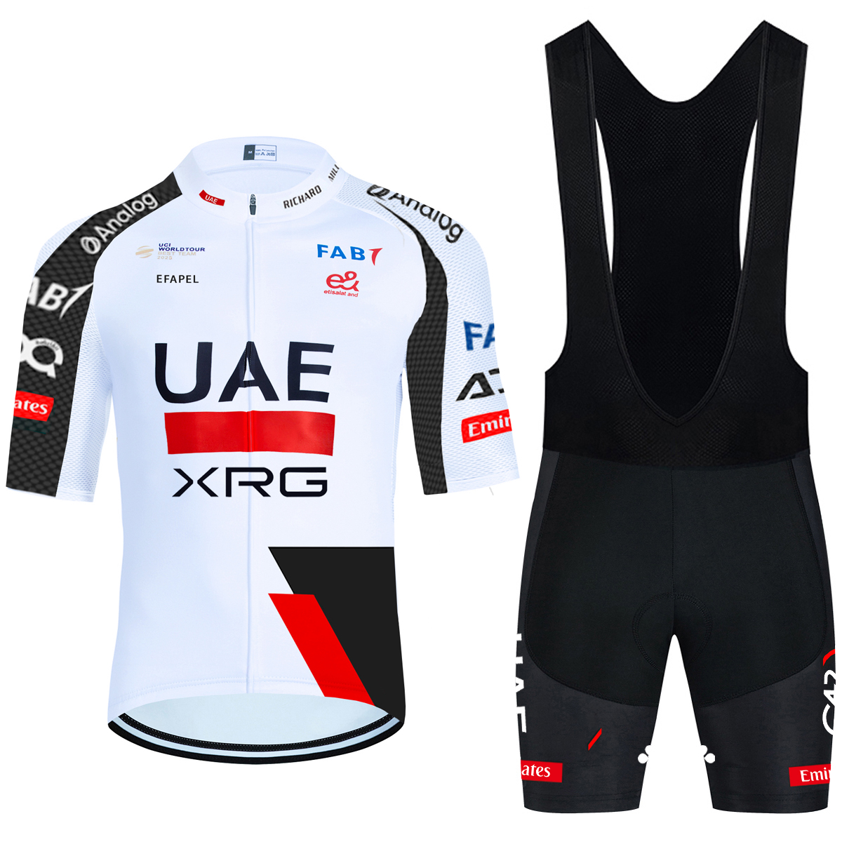 2026 新白サイクリングジャージ UAE チームバイクジャージショーツ 10 色男性女性クイックドライ Ropa Ciclismo プロ自転車 Tシャツ服
