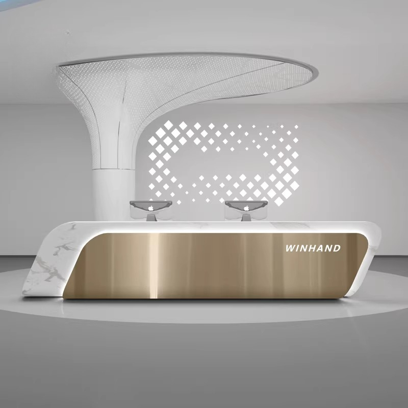 高級ビューティーレセプションデスクモダンショップバーホテルレストランディスプレイデザインレセプションデスク会社モストラドールトレンディな家具