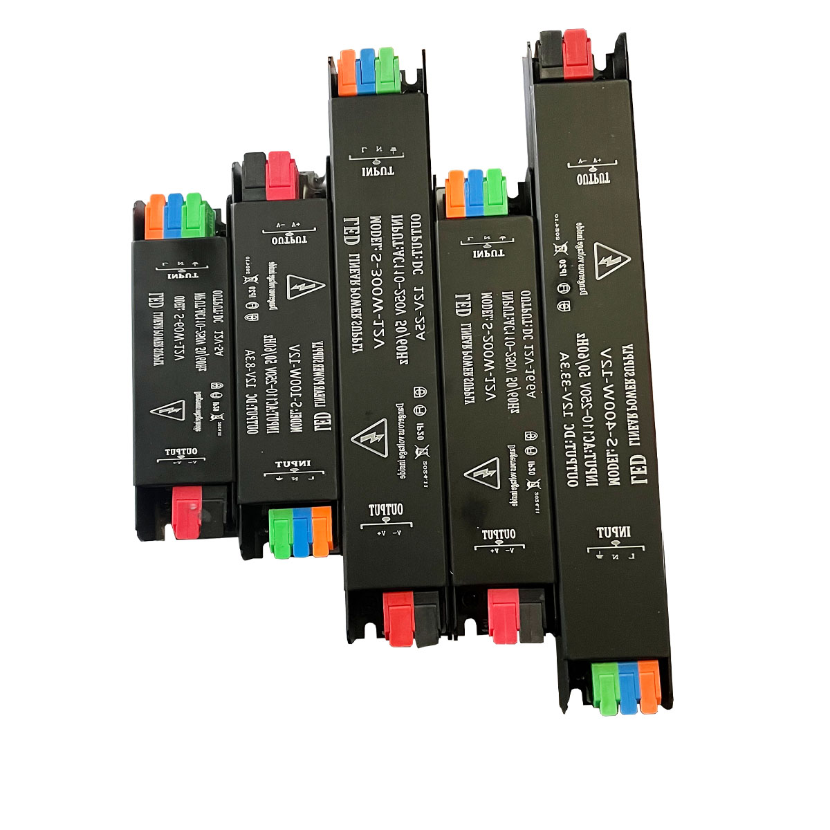 LED 電源照明変圧器 60 ワット 100 ワット 200 ワット 300 ワット 400 ワット 500 ワット AC110-250V アダプタドライバ LED ストリップライト用 DC12V/24V