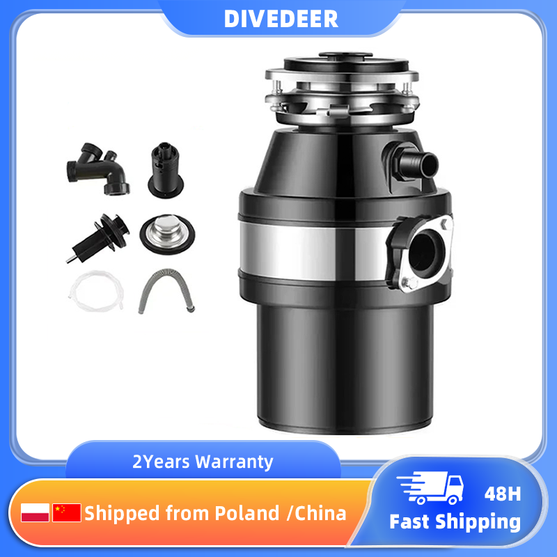 DIVEDEER 家庭用食品廃棄物ディスポーザー 220 V/560 ワット食品残留物粉砕機下水道廃棄物処理粉砕機キッチンシンクユニット