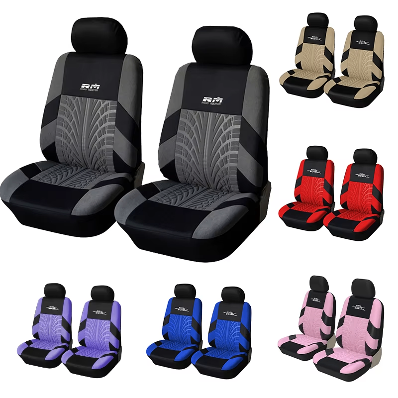 AUTOYOUTH 2 個カーシートカバーセットユニバーサルフィットほとんどの車のカバーシートカバータイヤトレース職人技
