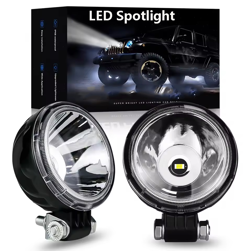 18 ワット LED ワークライト 12 V 24 V 車修正されたヘッドライトスポットライト運転 SUV ATV トラクタートラックオートバイラウンド LED スポットライト