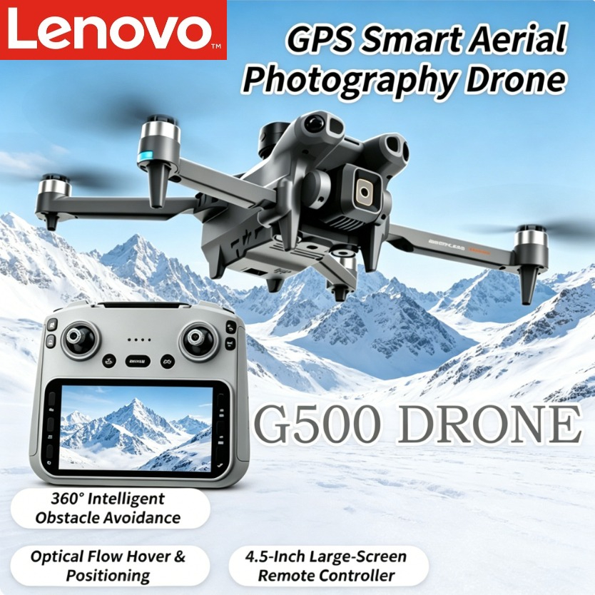 Lenovo G500 折りたたみ式ドローン 4.5 インチ画面 GPS オプティカルフロー障害物回避デュアル WiFi RC クアッドコプター航空写真